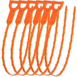 6 Pack Drain Snake, Sink Unblocker, Drain Snake Unblocker, Drain Unblocker, Sink Unblocker Tool, Reusable Shower Drain Unblocker Tool, 25 Inch Drain Snake Tool for Shower Kitchen Sink Bathroom