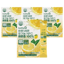 Healthy Hug 1 Lemon a Day Organic NFC Lemon Juice 100 4 Boxes (120 Packets) 637985 / 헬씨허그하루 1레몬 유기농 NFC 레몬즙 100 4박스(120포)637985