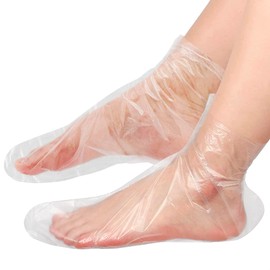 200 forros de parafina de baño para pedicura de pies y cubierta de pie transparente de cera de parafina