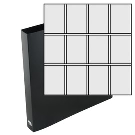 Ursae Minoris Economy 3 D-Ring Large Format Binder for Up to 600 Sports / Trading Cards - Black