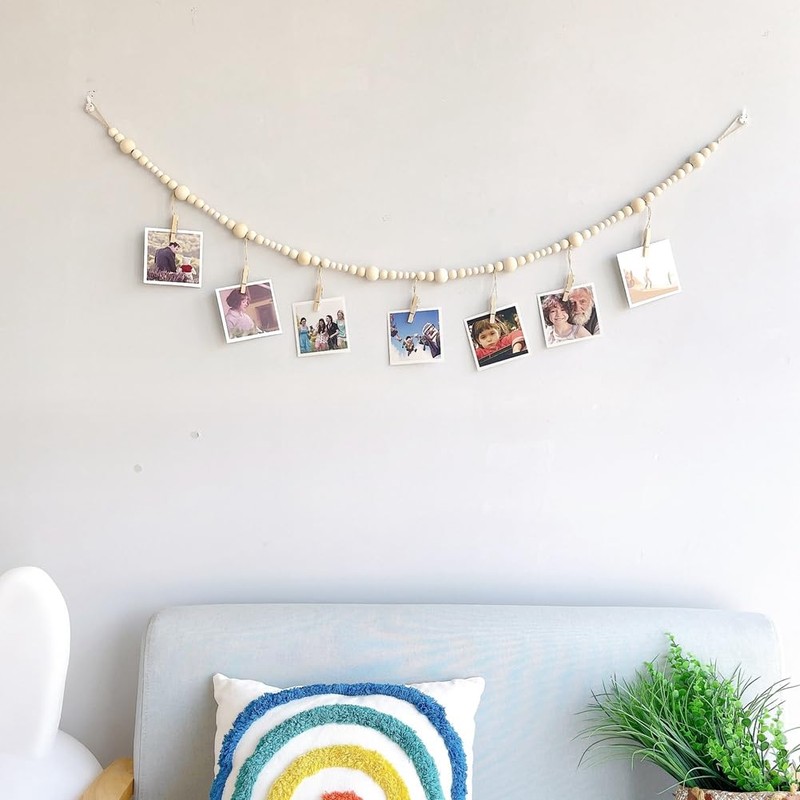 Futihana Boho 3 Piece Collage Garland Photo Frame with 7
