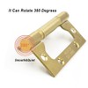 VOLUKA 6 Pack Non-Mortise Door Hinges - Easy to Install,