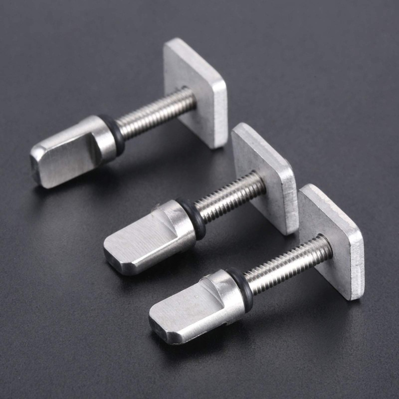 2pcs Stainless Steel Fin Screw Fin Screw Plate Set Nut