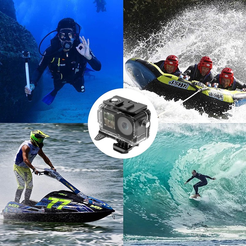 Linghuang 40M Waterproof Case for DJI Osmo Action 5 Pro,4,3,Underwater