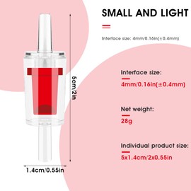 HJZHII 10PCS Aquarium Check Valve, Aquarium Air Pump Check Valve One Way Non-Return Check Valve for Aquarium Air Pump Fish Tank Accessories for 3/16 Inch Airline Tubing