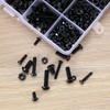 500 Pcs Nuts and Bolts Assorted Set, Black Hex Socket