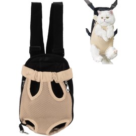 Cat Dog Backpack, Pet Backpack Adjustable Cat Transport Bag, Breathable and Foldable for Small Dogs Cats Puppies