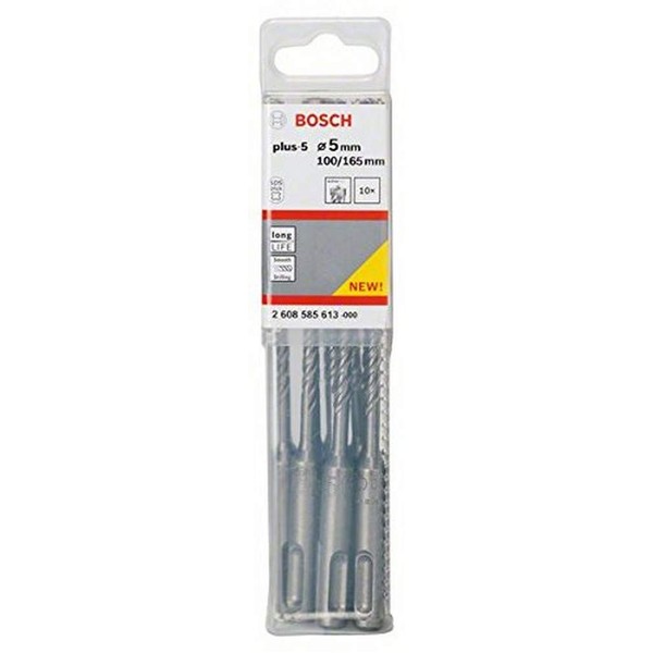 Bosch 2608585613 Hammer Drill Bit SDS-Plus 5mmx6.5In 10 Pcs