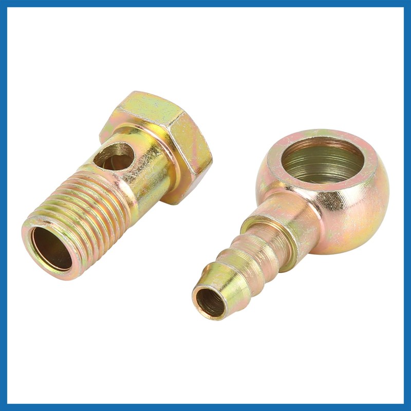 A ABSOPRO 2 Sets 14mm Diameter Banjo Hose Barb Bolt