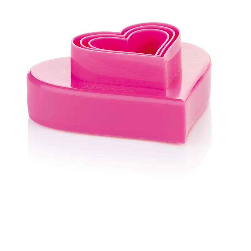 Tescoma Double-Sided Cookie Cutters Hearts, 6 Sizes Delicia, Assorted, 20