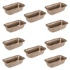 JAPCHET 10 Pieces 15.6 x 8.5 cm Mini Loaf Pan