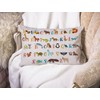 12X20 Inches Cushion Cover Rustic Farmhouse Decor Alphabet Cute Zoo