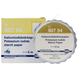 Camlab 1138880 POTASSIUM IODIDE Starch Paper with MN 816 N Dispenser, 5 m x 7 mm Reel