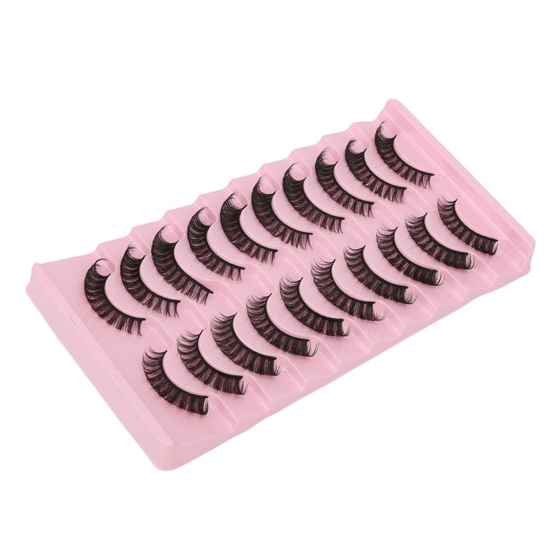 Pestañas Postizas, 10 Pares, Reutilizables, Suaves, 3D, Multicapa, Pestañas Postizas,