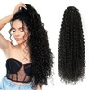 28inch Drawstring Ponytail Extension,Black Hair Extensions For Women,Long Curly Ponytail