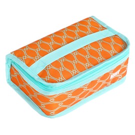 MIER Lunch Box Bag Food Storage Cooler Bags Insulated Travel Kit for Women an Men, Orange
