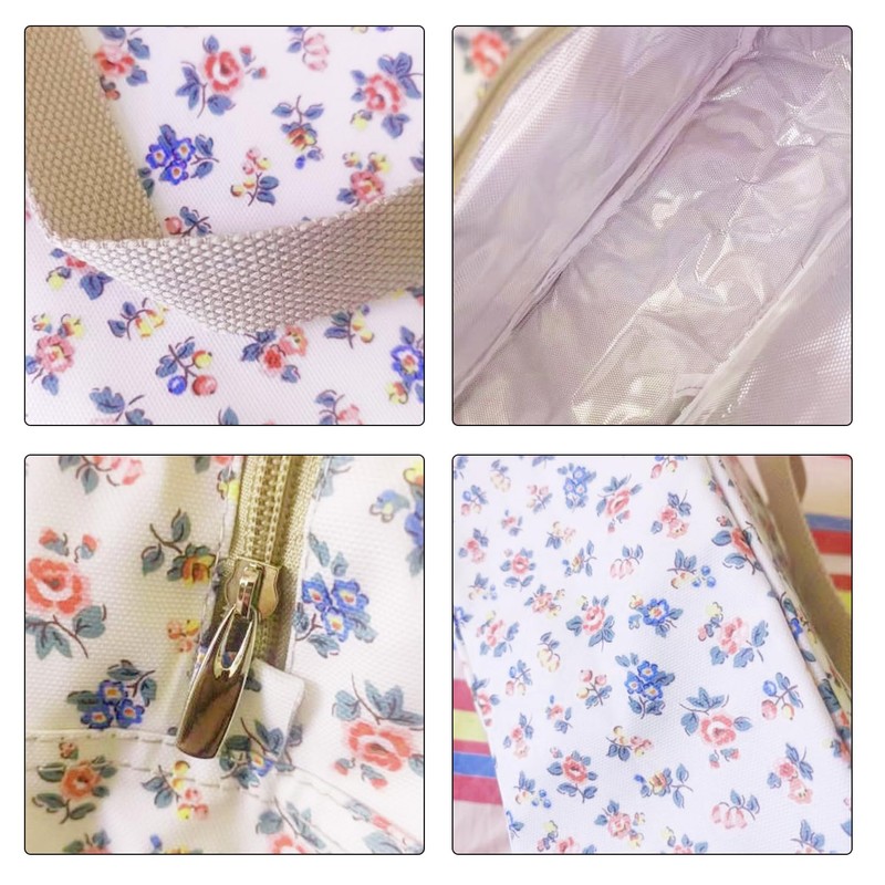 1 Storage Bag with Floral Pattern and 1 Mini Storage
