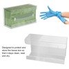 Glove Box Holder Dispenser Wall Mounted Tissue Holder Clear with