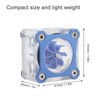 Water Cooling Flow Meter Transparent PMMA Computer Accessories G1/4 Thread(Blue