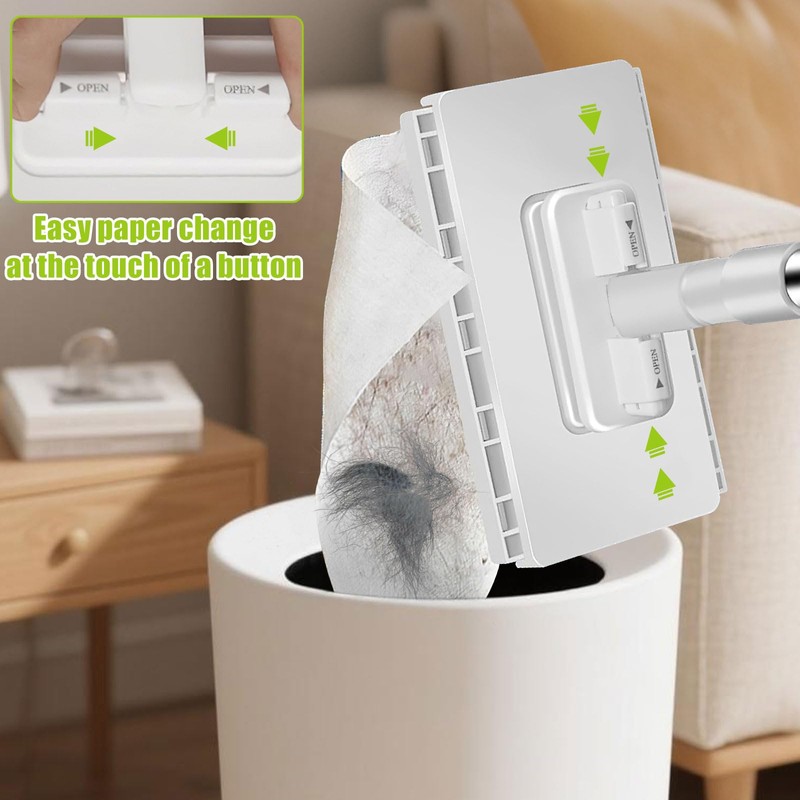 Microfibre Mop with Pressure Clamping System, Automatic Clamping Cloth with