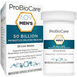 Probiotic for Men - 50 Billion CFUs - Supports Digestive Health (60 Vegetable Capsules)