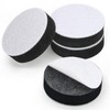 Kyuionty Self-Adhesive Furniture Risers 4Pcs, Round Adds 1/2" Height, Black
