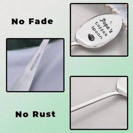 Grandparents Christmas Xmas Gifts for Nana Papa Grandparent Announcement Gifts for Grandma Grandpa Retirement Gifts for Papa Nana Coffee Spoon for Grandfather Grandmother Grandparents Spoons 2 Pcs