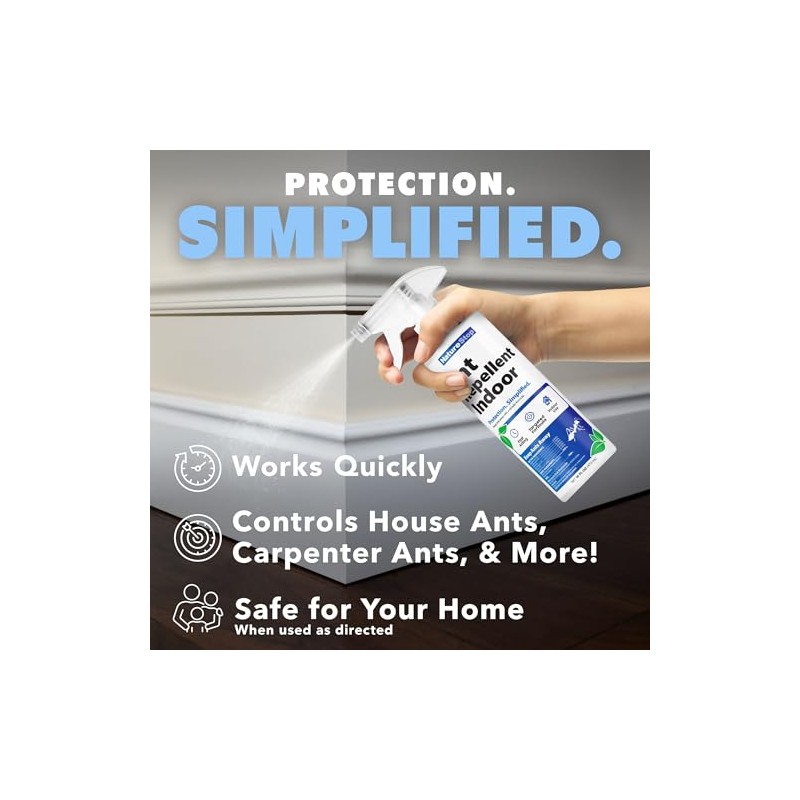 Ant Repellent Spray for Indoor Use, Ant Deterrent with Long-Lasting