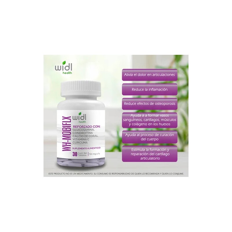 Wh-mobiflx Widl Health Articulaciones, Artritis, Glucosamina Sabor Sin Sabor