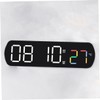 ULTECHNOVO LED Digital Alarm Clock USB Powered Clock for Bedroom
