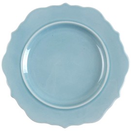 New Wellsbridge Semi Porcelain Dinner Plate Aqua