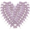 Micomon 50pcs 2-1/2" Lavender Satin Ribbon Bows with Twist Ties