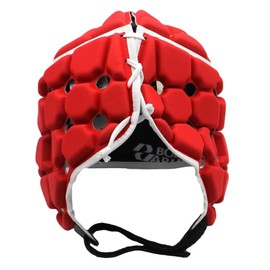 Body Armour Ventilator Head Guard (Red, Large Adult)