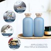 Baluue 2pcs Travel Shampoo Bottles Refillable Toiletry Containers with Wide