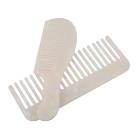 TOVINANNA 2pcs Static Acetate Hair Comb Portable Wide Tooth Styling Tool for Women with Scalp Friendly Static Technology Compact Travel Pocket Comb for Detangling Curly Straight Wet Dry Hair