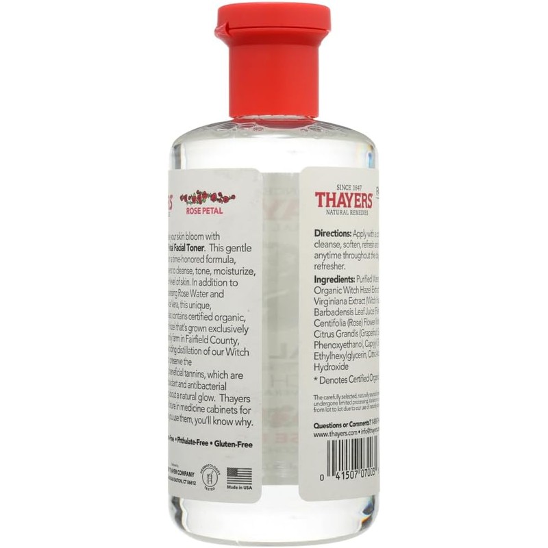 Thayers Rose Petal Witch Hazel with Aloe Vera - 12