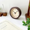 KATOMOKU Dual use clock 7 km-132BRRC Brown Radio Clock Continuous