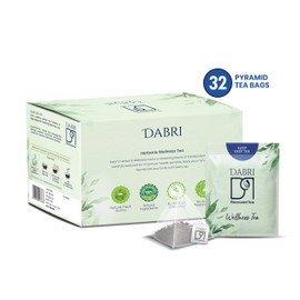 Dabri Sleep Easy Wellness Tea Bags 32pcs | Cognitive support | Detoxifies body | Releases anxiety | Relieve tension & regain equilibrium (32 pyramid bags)