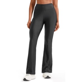 JOYSPELS Flare Yoga Pants for Women High Waisted Casual Pants with Back Pocket Lightweight Workout Bootcut Leggings for Gym, Casual, or Lounge Wear Black