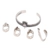Guitar Pick Set with Alloy Bracelet Stainless Steel Finger Thumb