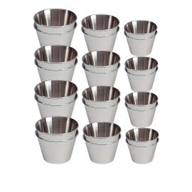 Pudding Moulds | Stainless Steel Dariol Moulds for Dessert | EUROXANTY Baked Goods | 24 Pieces | Assorted Sizes