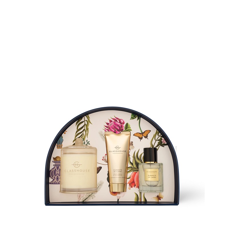 Glasshouse Fragrances SUNSETS IN CAPRI Fragrance Set