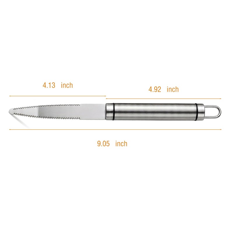 2-Pack Stainless Steel Grapefruit Knife Curved Serrated Blade – Ergonomic