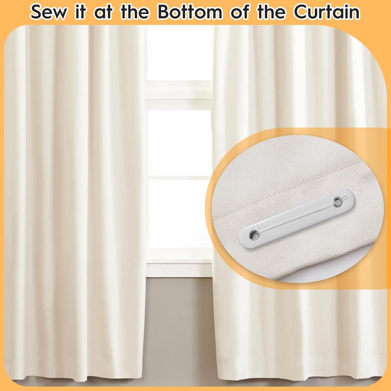 Pack of 30 Pencil Sticks, Pencil Strips, Painted Curtain Weights,