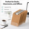 2Pcs Acrylic Adjustable Clipboard Holder, 9 Slot Organizer Display Stand