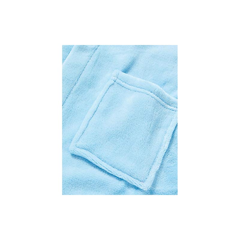 Playshoes Fleece Bathrobe, Unisex Children's Dressing Gown, blue