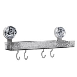 Greraes Shower Caddy Suction Cup Storage Rack Clear Acrylic Shower Shelves Glacier Water Ripples Corner Shelf for Bathroom Shower Accessories,Grey B (Grey A)