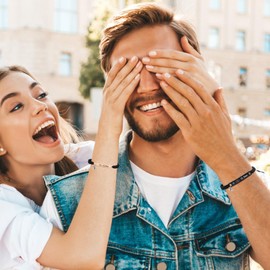 VNOX Couple Bracelet Men Women Gift: Leather Bracelets for Men Silver 21 cm Length Jewellery for Dad Son Brother Husband I Love You