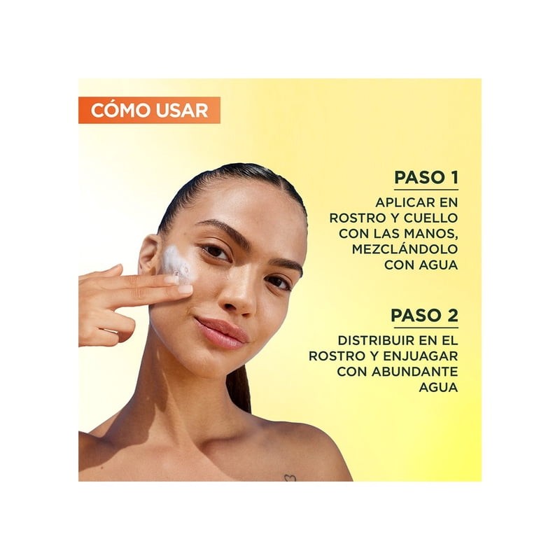 Limpiador facial Garnier skin active express aclara tono uniforme 148