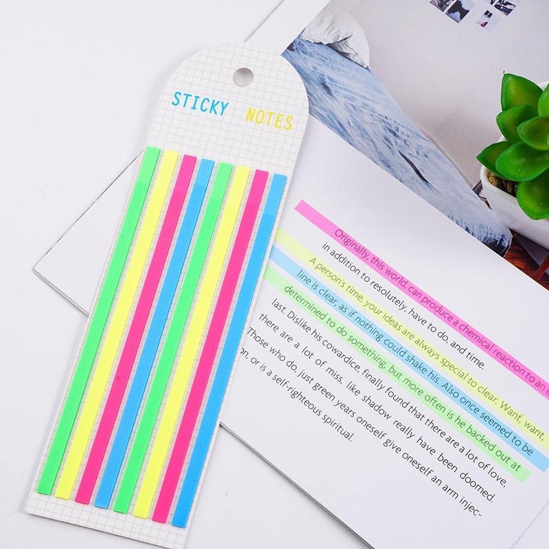 320Pcs Transparent Highlighter Tapes，Removable Sticky Tabs for Annotating Books, Long